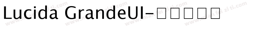 Lucida GrandeUI字体转换